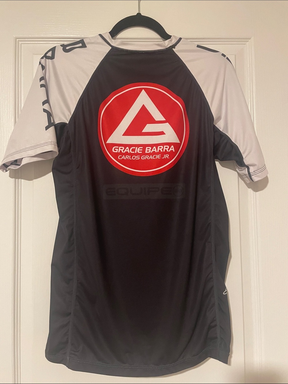 Men’s Gracie Barra Black and White Short Sleeve Performance Tee